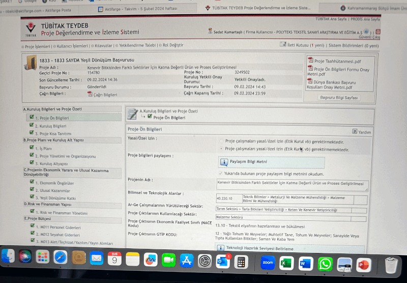 Proje başvurumuzu yaptık